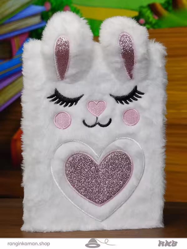 دفتر پولیشی خرگوش قلبی Heart rabbit notebook