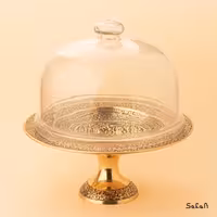 کیک خوری برنجی هندی پایه دار
