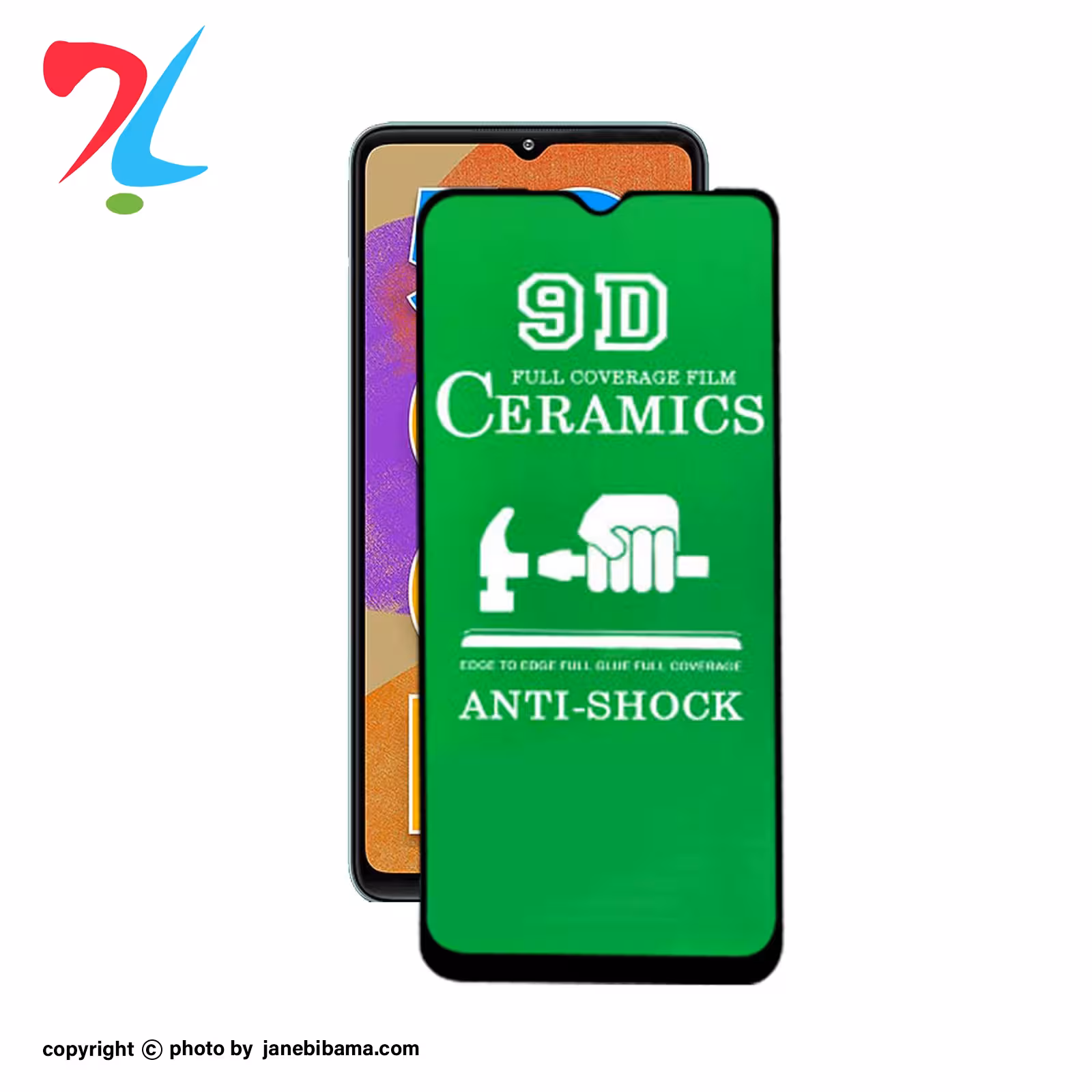 گلس فول محافظ صفحه نمایش سرامیکی سامسونگ Samsung A70مدل 9D - مشکی