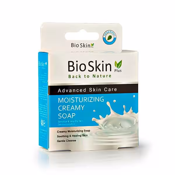 صابون ارگانیک بایو اسکین پلاس مرطوب کننده کرمی 100g