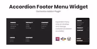دانلود Accordion Footer Menu Widget برای المنتور