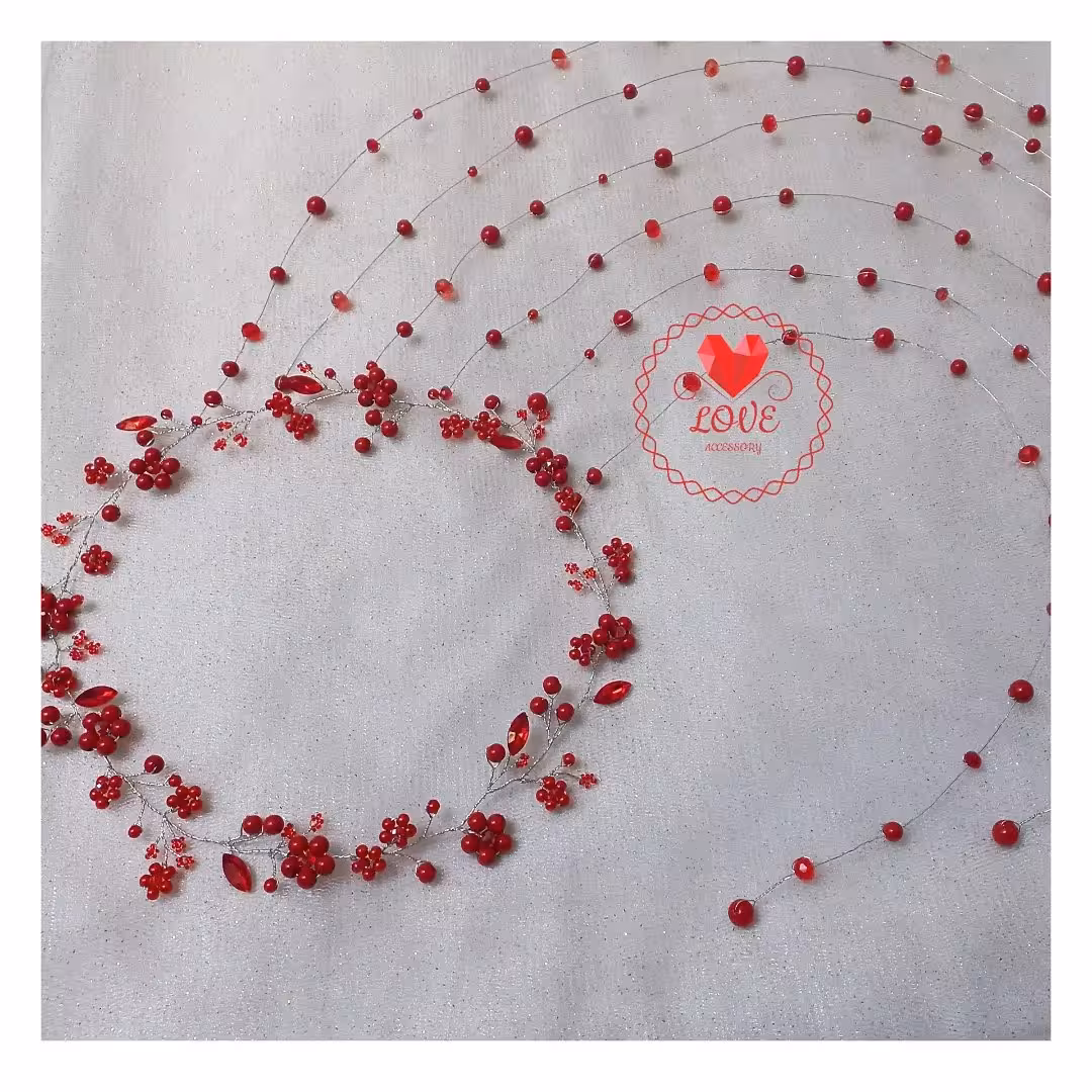 ریسه آویزدار قرمز یلدا مناسب مجالس،فرمالیته و...