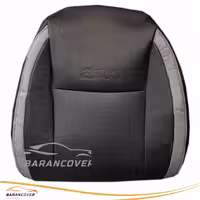روکش صندلی آریو z300 تمام چرم رنگ مشکی نوار طوسی