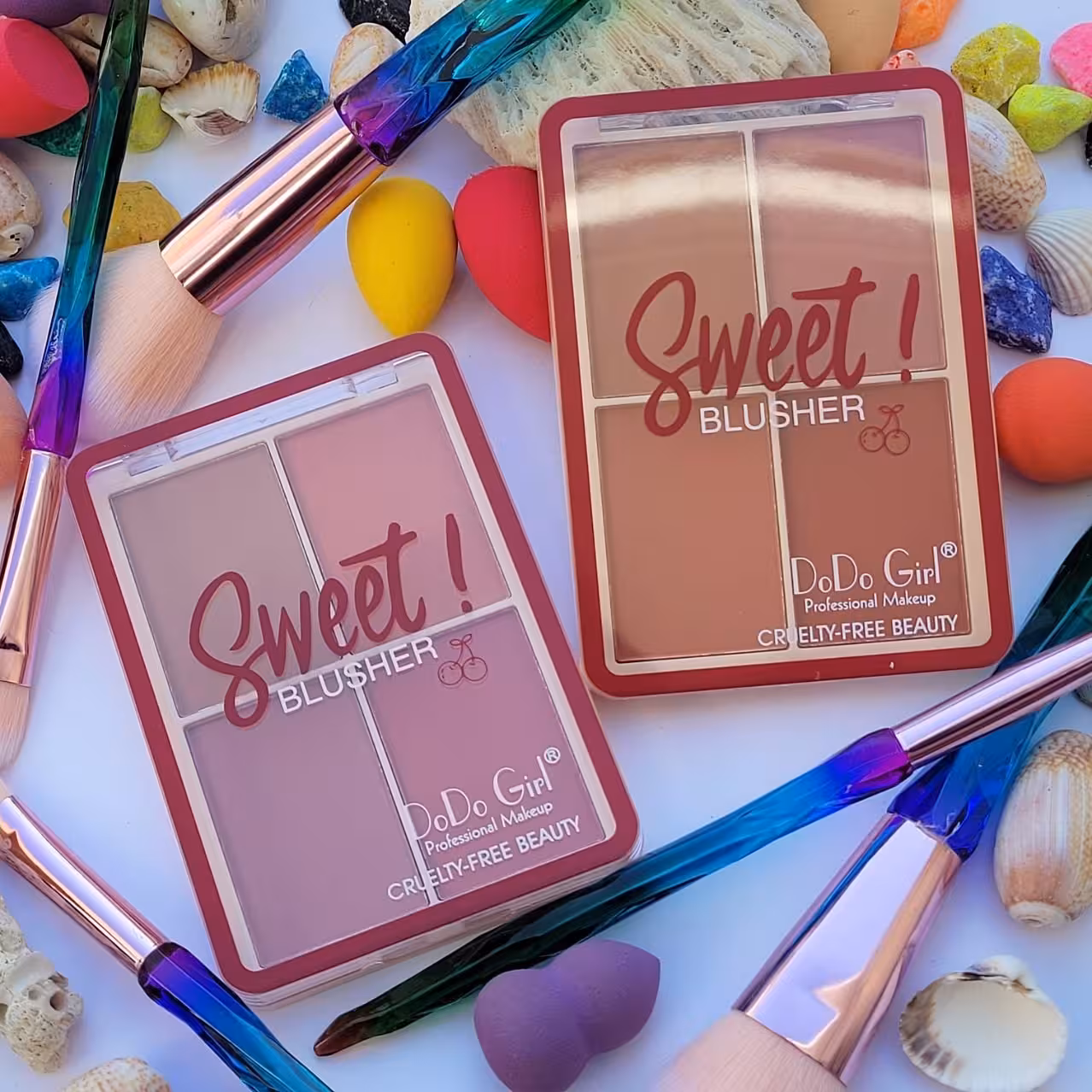 رژگونه چهار رنگ دودوگرل ( آرایشی بهداشتی یاقوت )