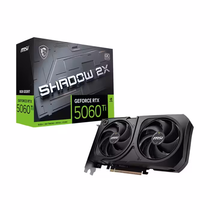 قیمت و خرید کارت گرافیک ام اس آی MSI RTX 5060 Ti Shadow 2X OC Plus 8GB - آبتین مال