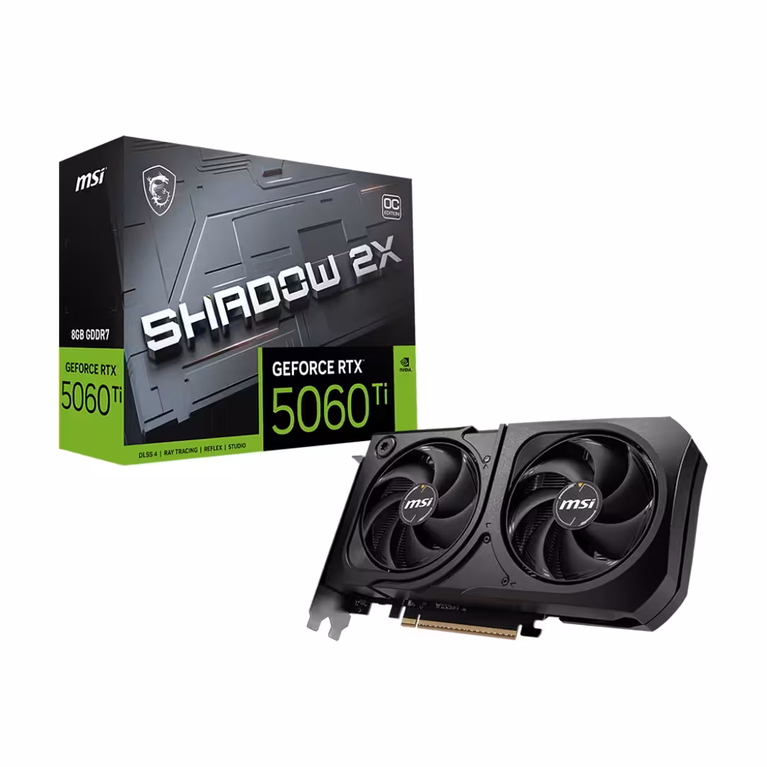 قیمت و خرید کارت گرافیک ام اس آی MSI RTX 5060 Ti Shadow 2X OC Plus 8GB - آبتین مال