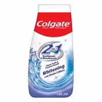 خمیر دندان و دهانشویه 2 در 1 کلگیت Colgate سفید کننده مدل Whitening حجم 100 میل