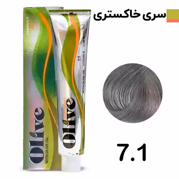 رنگ مو الیو بلوند خاکستری متوسط olive شماره 7.1