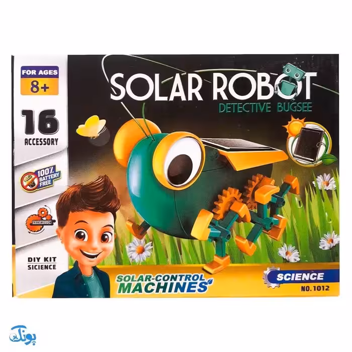 کیت آموزشی سولار ربات حشره کارآگاه مدل 1012 | Solar Robot Detective Bugsee