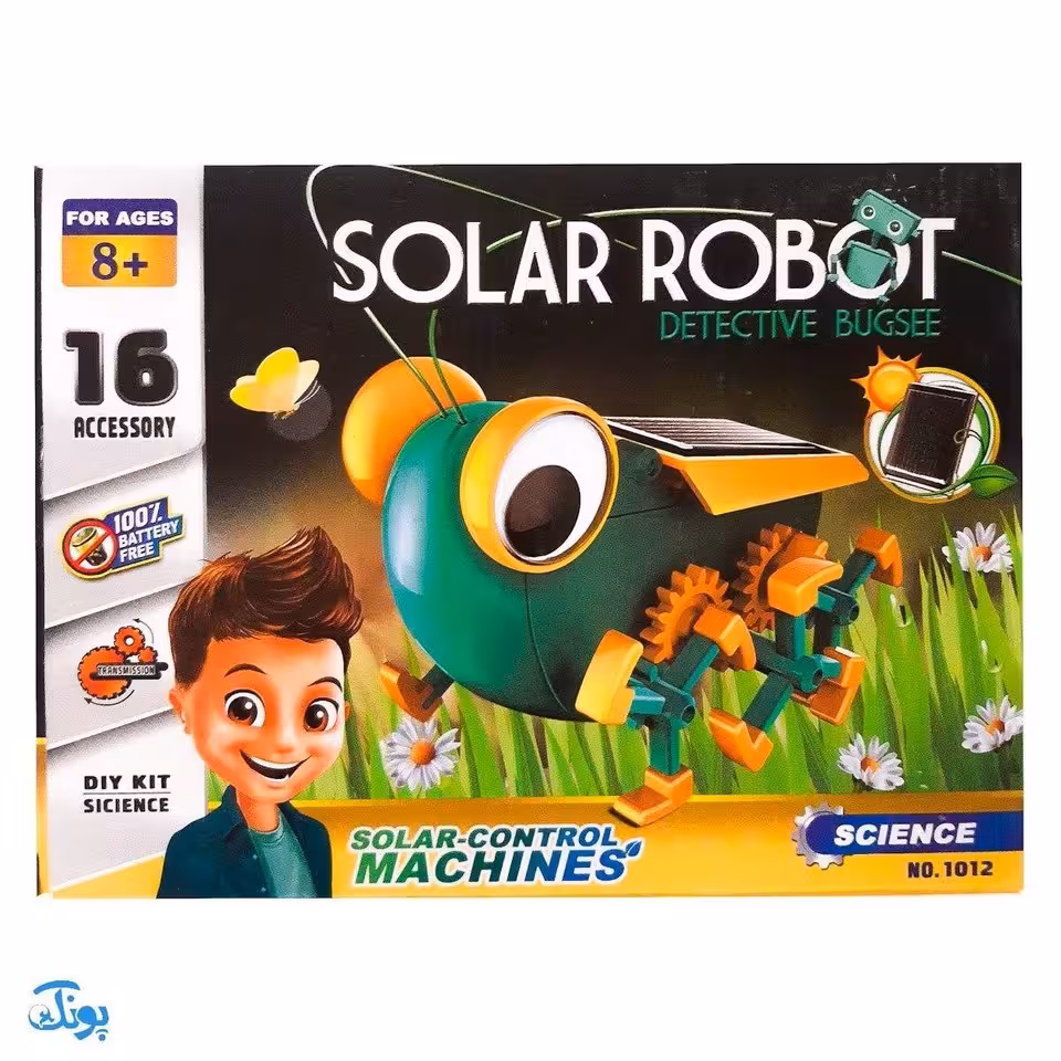 کیت آموزشی سولار ربات حشره کارآگاه مدل 1012 | Solar Robot Detective Bugsee