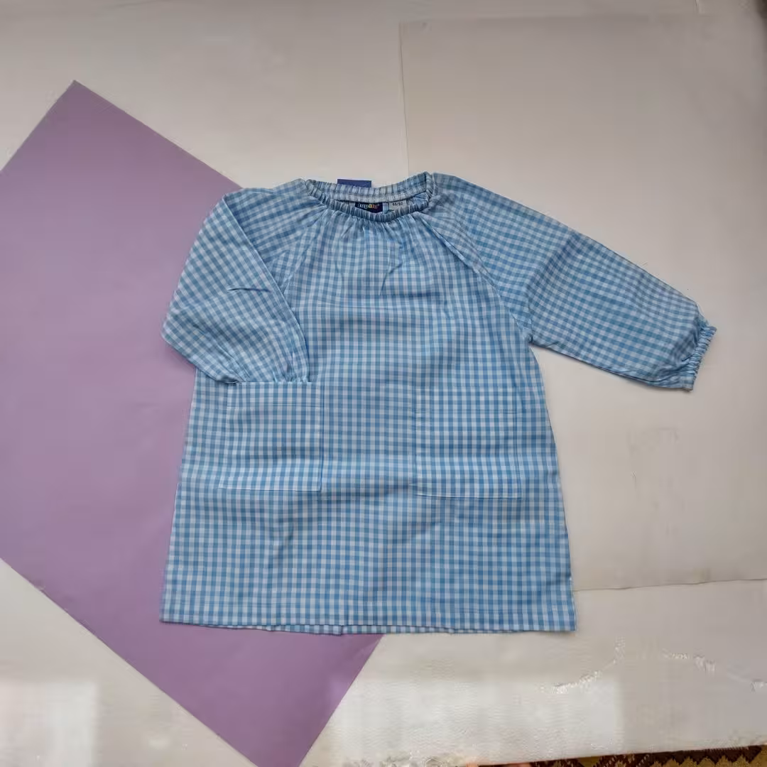 پیراهن نخی خنک دخترانه لوپیلو سایز 1 تا 2 سال 