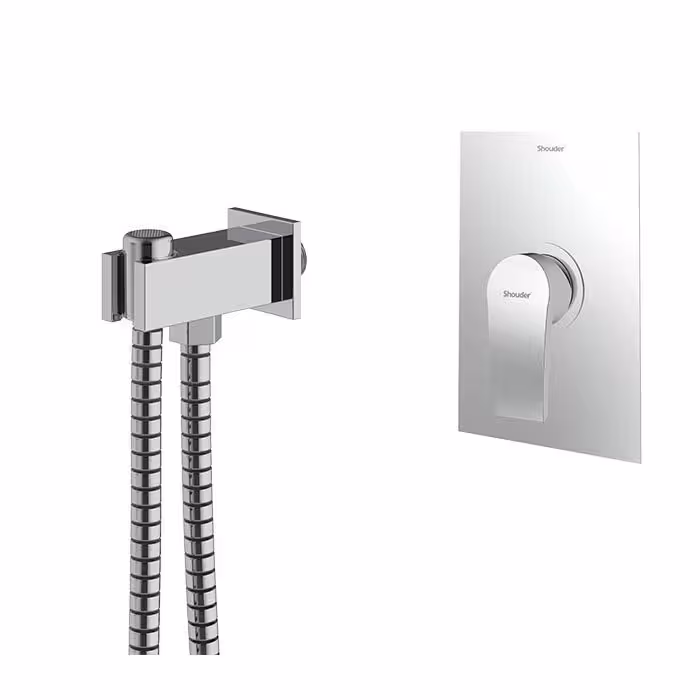 شیر توالت توکار شودر مدل رومر پلاس - Brass