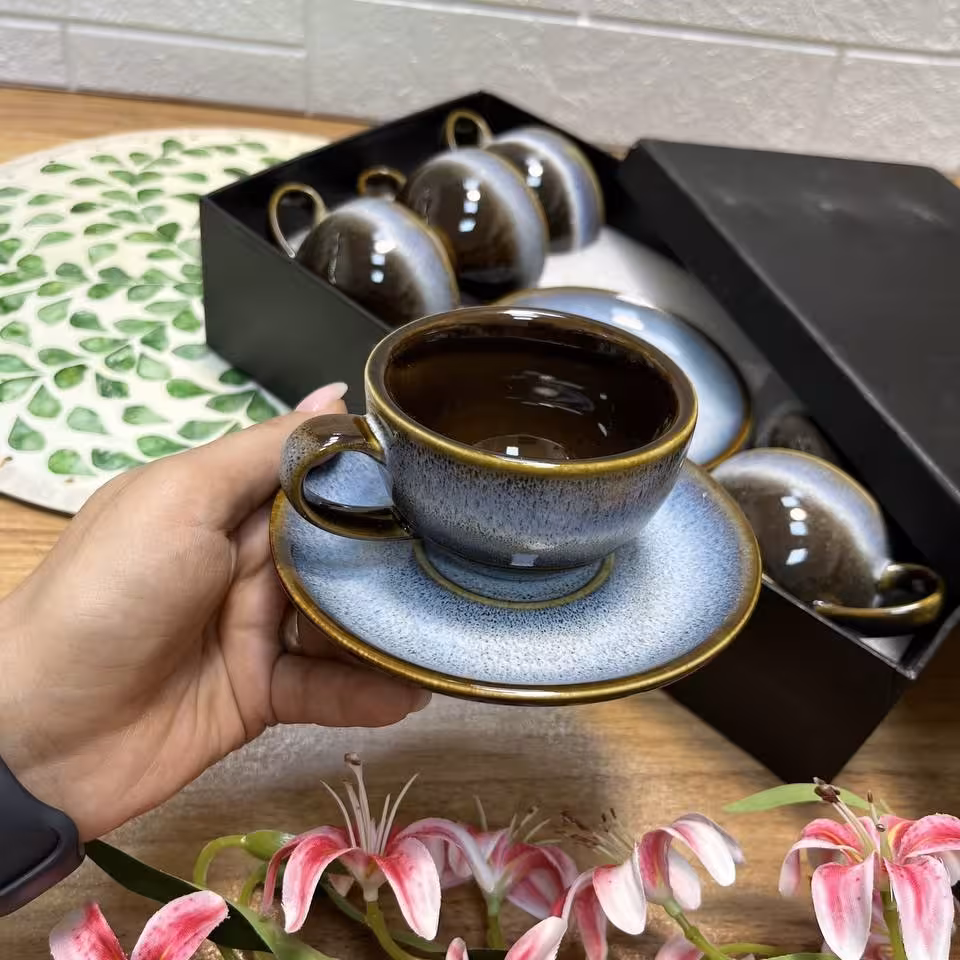 ست قهوه‌خوری 12 پارچه سرامیکی کد 3847