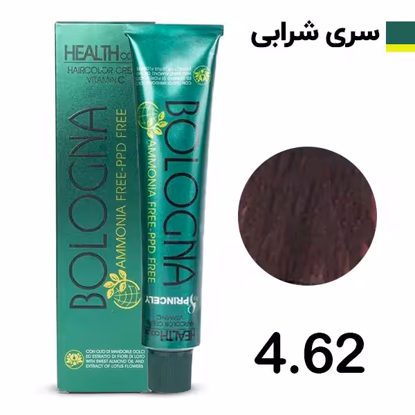 رنگ مو بدون آمونیاک بلونیا سری یاقوتی شماره 462 Bologna