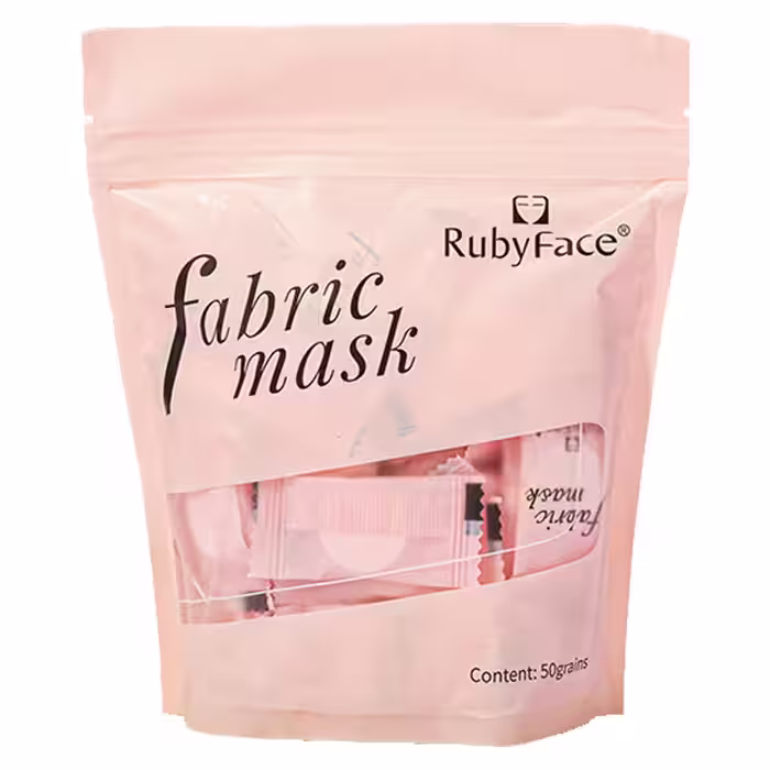 قرص ماسک ورقه ای صورت روبی فیس مدل Fabric بسنه 50 عددی