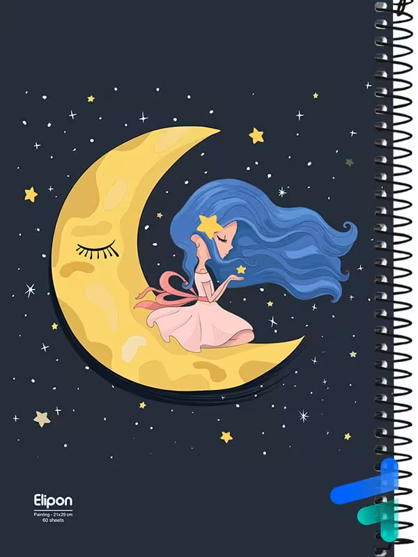 دفتر 60 برگ طراحی کد 2561469 الیپون