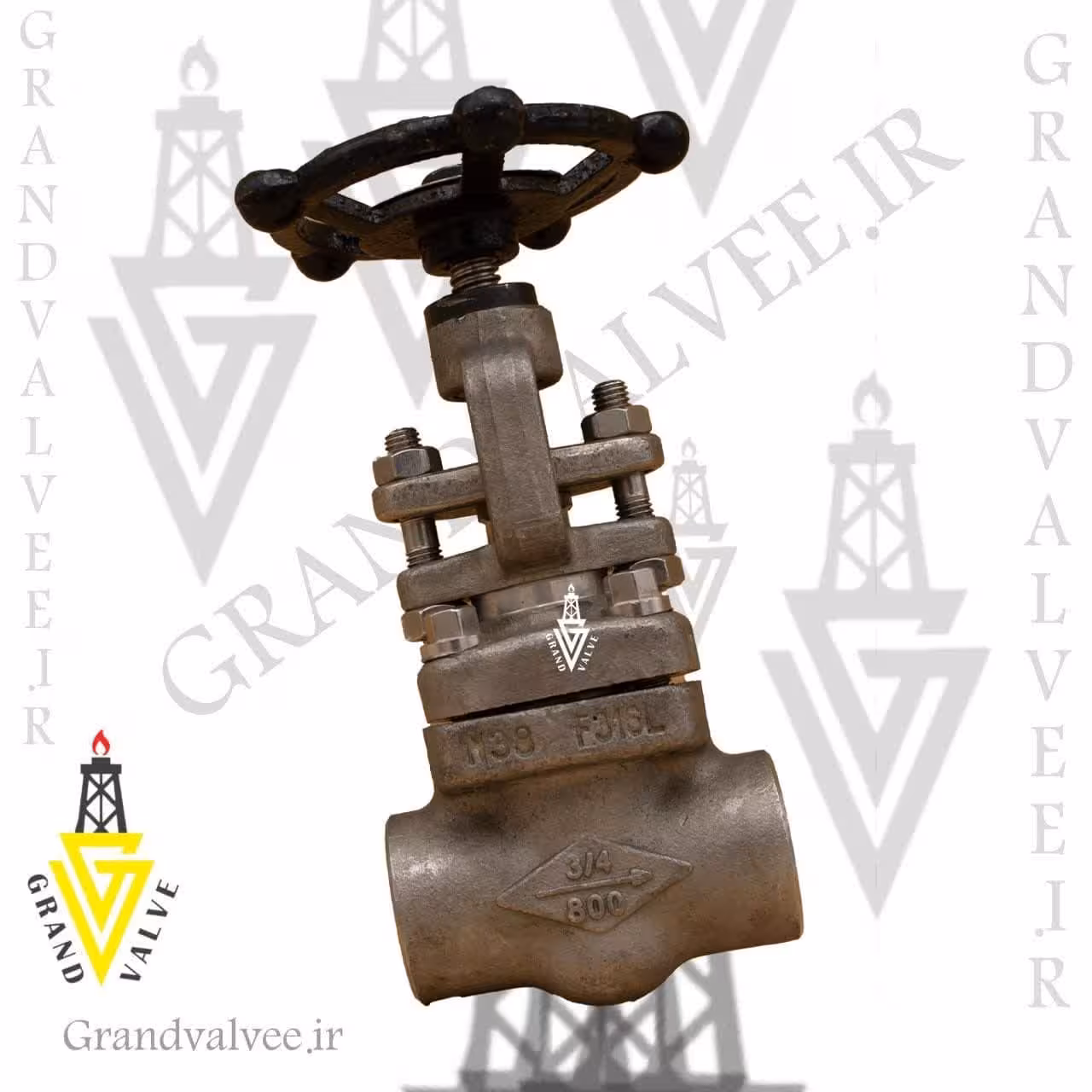 شیرفلکه سوزنی "1/2 کلاس 800 استلس استیل جوشی