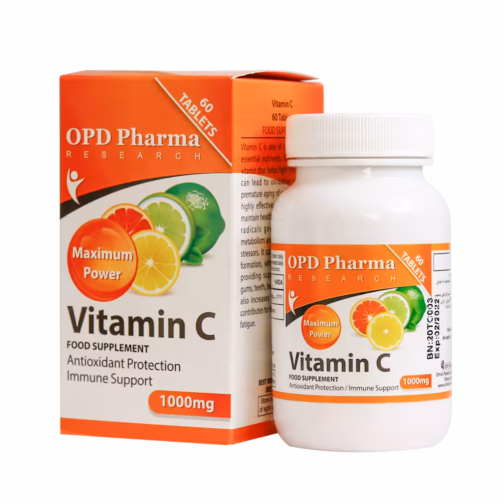 ویتامین ث 1000 میلی گرم او پی دی فارما 60 عددی