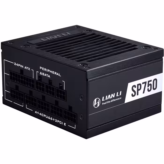 پاور کامپیوتر 750 وات لیان لی مدل Lian Li SP750 80  GOLD Black مخصوص کیس‌های کوچک و Mini PC