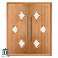 در دولنگه کلاسیک شیشه خور سفارشی سازی شده کد 1592