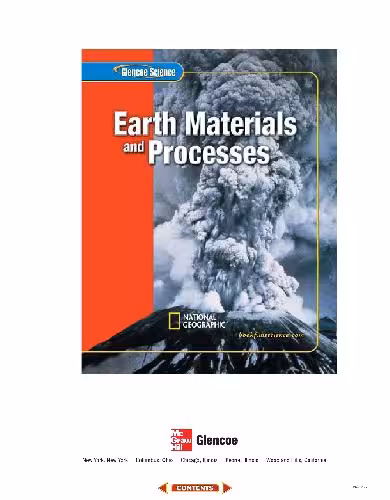 خرید و دانلود نسخه کامل کتاب Glencoe Science: Earth's Materials and Processes Student Edition