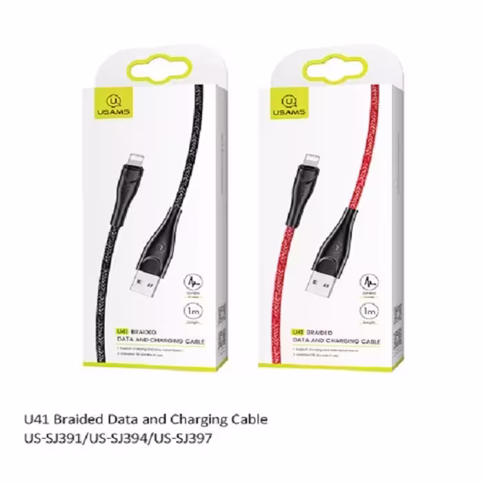 کابل تبدیل USB به لایتنینگ یوسمز مدل US-SJ391 U41 طول 1 متر