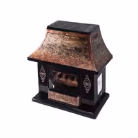 بخاری گازی طرح شومینه توان مدل الماس