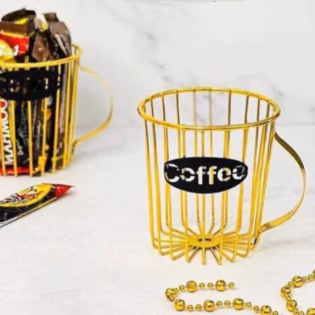 استند کافی -  رنگ طلایی - کیفیت مناسب - مناسب برای پذیرایی 