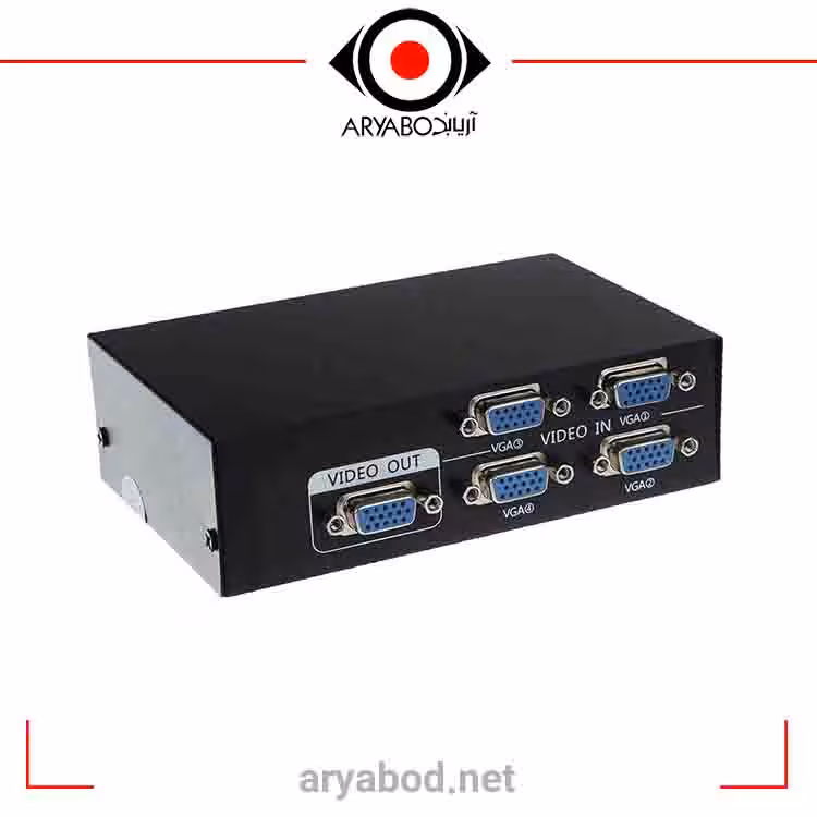 سوئیچ 4 به 1 ETTO VGA (سوئیچ VGA چهار پورت)