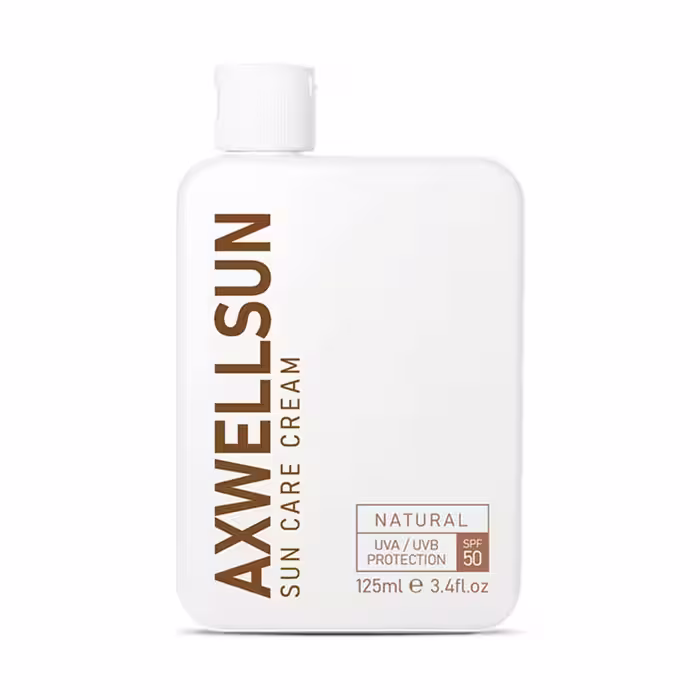 کرم ضد آفتاب ضد لک آکسول با SPF50 رنگ بژ طبیعی حجم 125 میلی‌لیتر