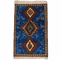 فرش دستباف دو و نیم متری طرح خراسان کد 4020576