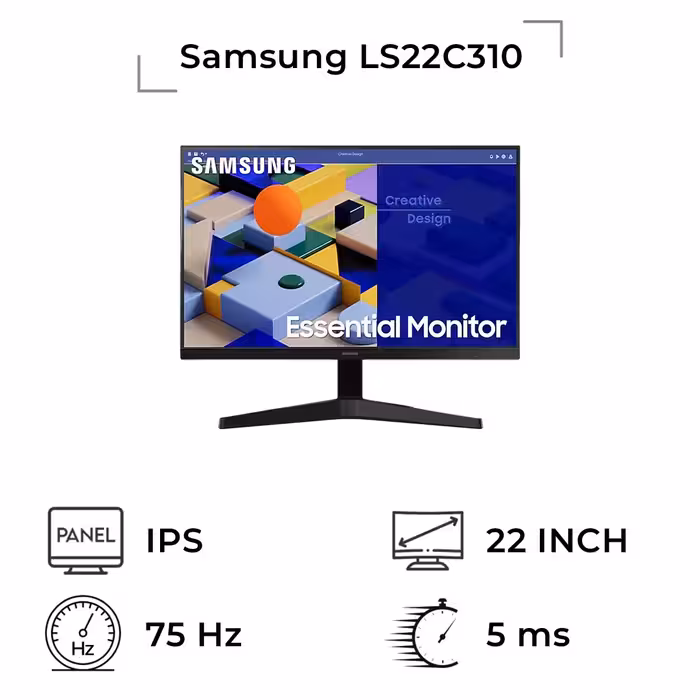 مانیتور سامسونگ 22 اینچ مدل LS22C310