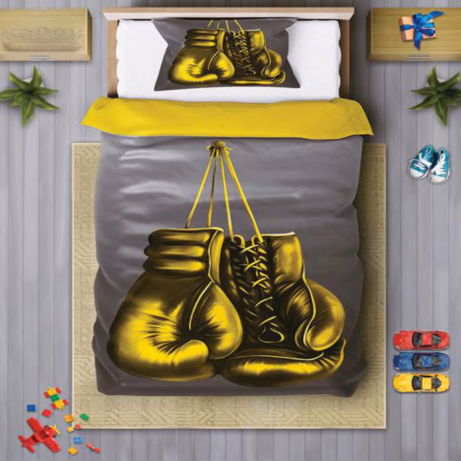 سرویس روتختی پسرانه چیداری مدل 7098 یک نفره چهار تکه