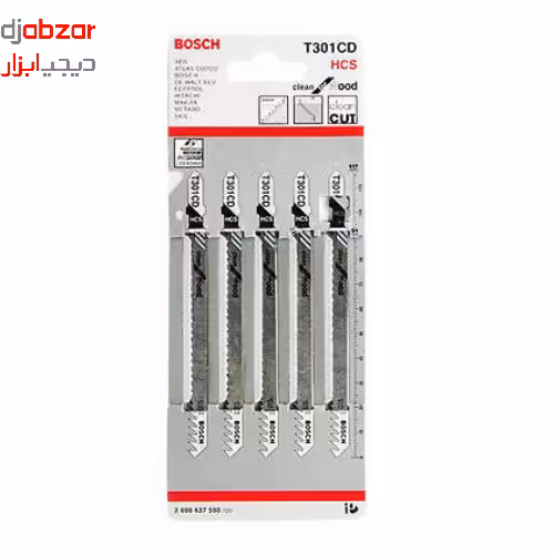 تیغ اره بلند عمود بر ام دی اف مدل T301CD مجموعه 5 عددی