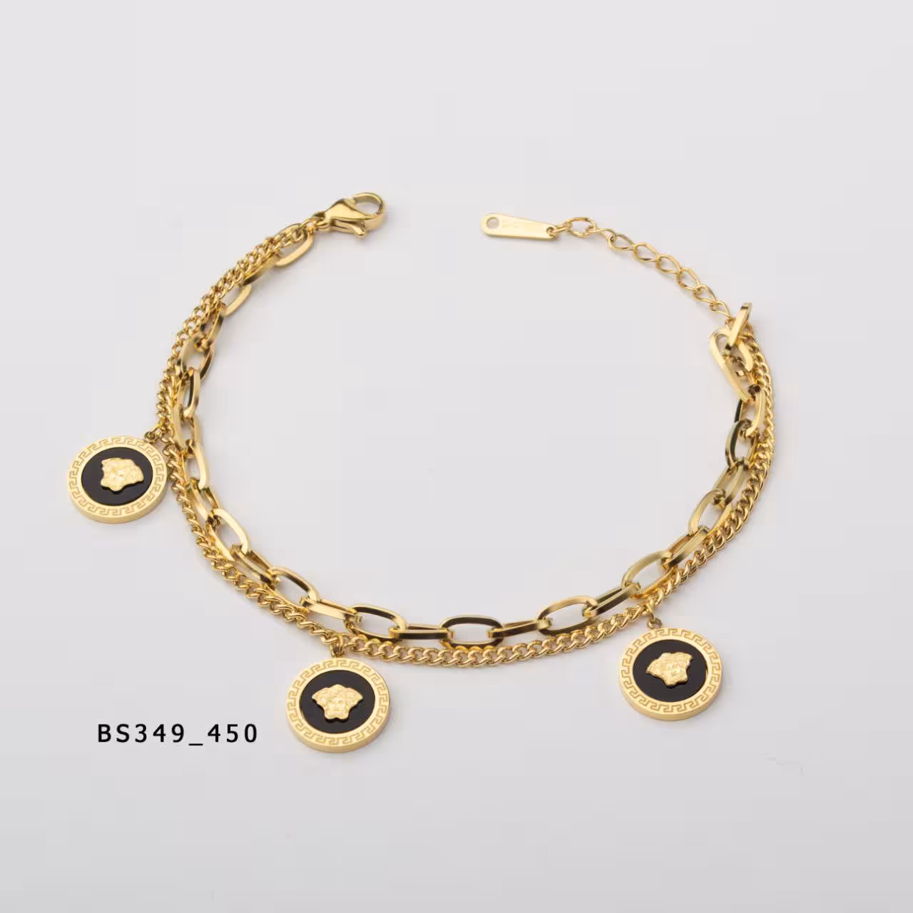 دستبند استیل 316 رنگ ثابت تنوع مدل بالا کد3