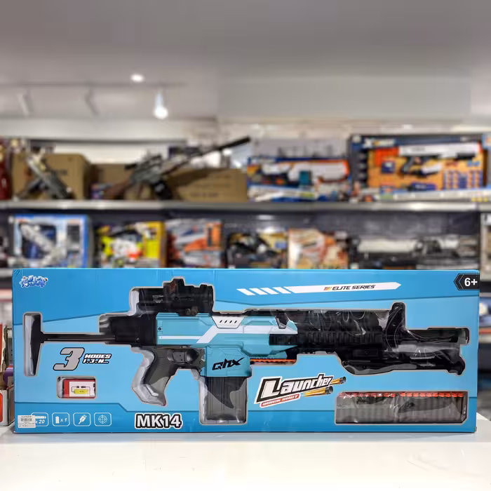 اسباب بازی اسلحه تیر فومی شارژی بزرگ MK 14 