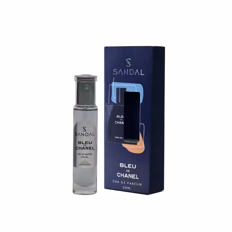 عطر جیبی مردانه صندل مدل بلو شنل SANDAL حجم 100 میل