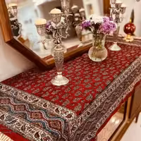 سفره قلمکار زمینه قرمز 1در1.5 متری اعلاء