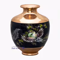 گلدان مس نگار کد mnb252