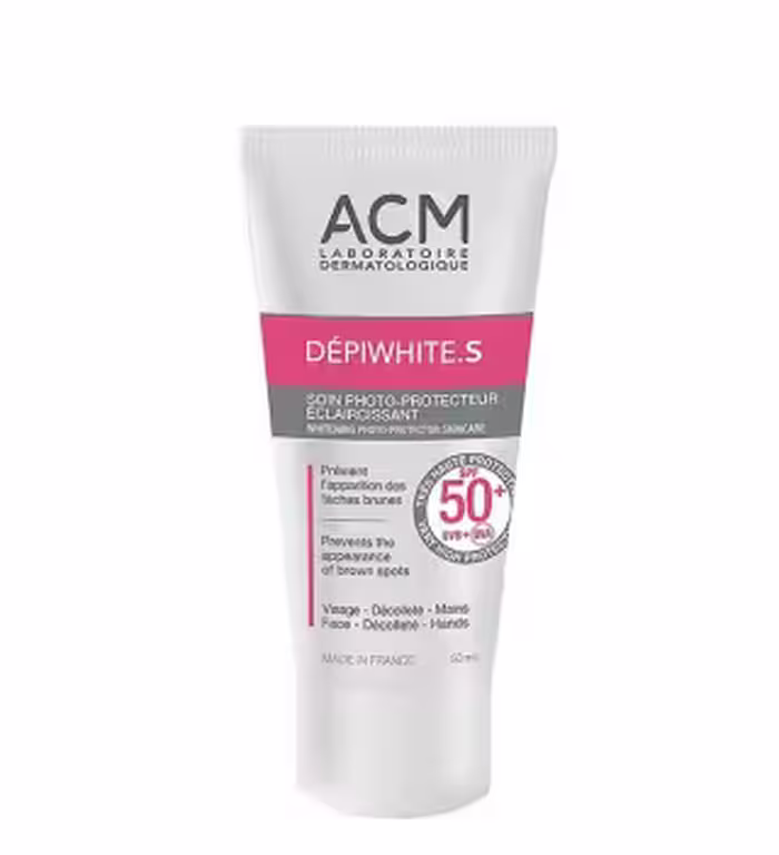 کرم ضد آفتاب و ضد لک بی رنگ ای اس ام مدلDepiwhiteS با SPF50 مناسب انواع پوست حجم 50 میل