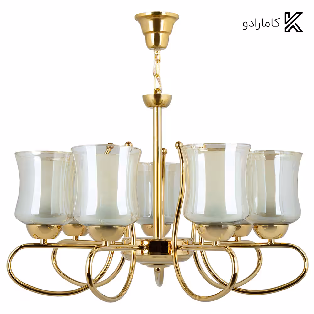 لوستر لهستانی 7 شعله چشمه نور کد A815-7