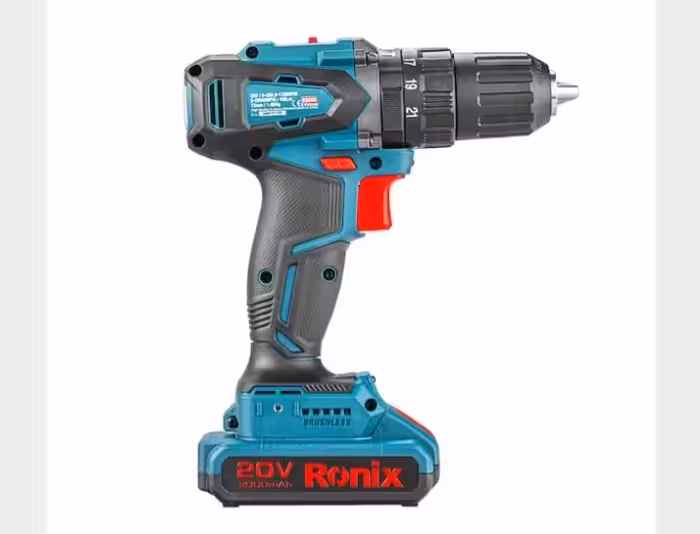 دریل پیچ گوشتی شارژی 13 میلیمتر 20 ولت براشلس رونیکس مدل 8900