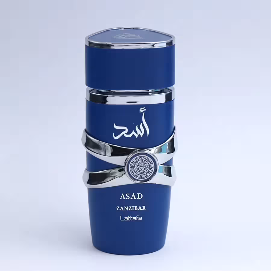 ادکلن لطافه اسد زنزیبار آبی Lattafa ASAD ZANZIBAR P اصلی حجم 100میل 91180