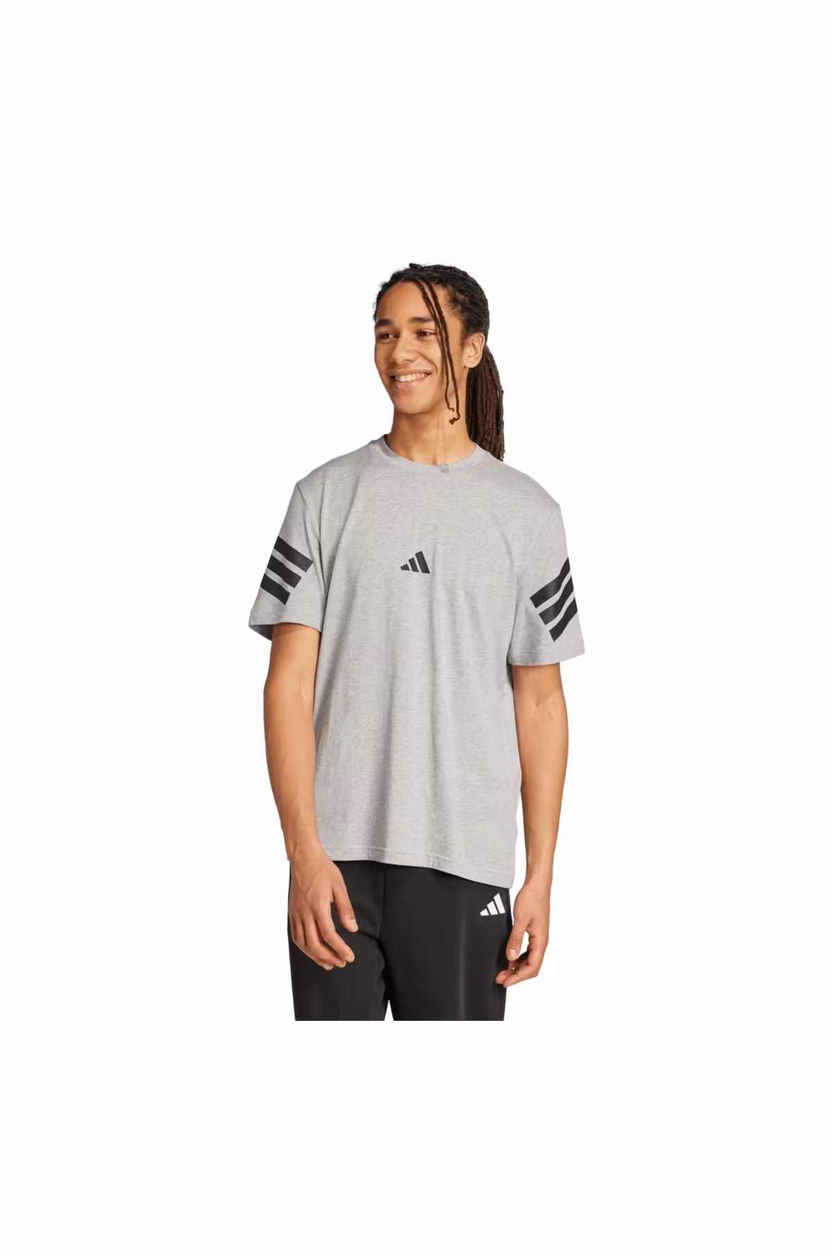 تی شرت مردانه JW4785 E ADIDAS M FI 3S REG T خاکستری adidas