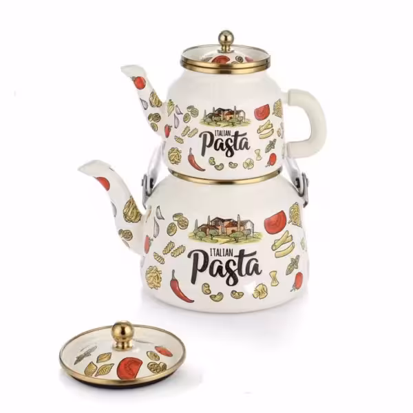 کتری و قوری لعابی ترک 9273