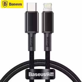 کابل تبدیل 1 متری USB-C به لایتنینگ باسئوس مدل