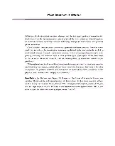 خرید و دانلود نسخه کامل کتاب Phase Transitions in Materials