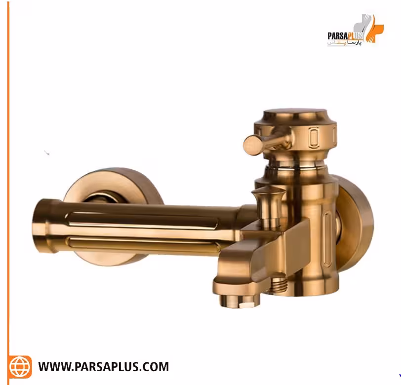 دوش دوان مدل زلان طلایی مات