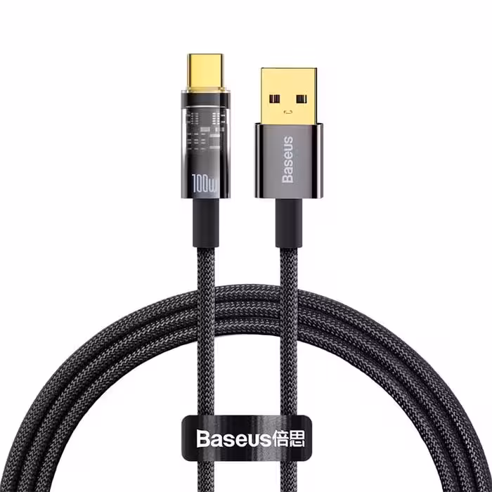 کابل تبدیل USB به USB-C بیسوس مدل Explorer CATS000301 به طول 2 متر