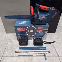 اره زنجیری شارژی 30 و 40 سانت صنعتی 20 سلول دو ساطور باس مدل 5-321